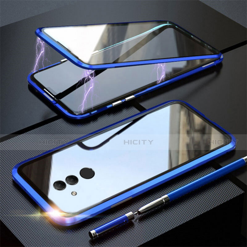 Funda Bumper Lujo Marco de Aluminio Espejo 360 Grados Carcasa T06 para Huawei Mate 20 Lite