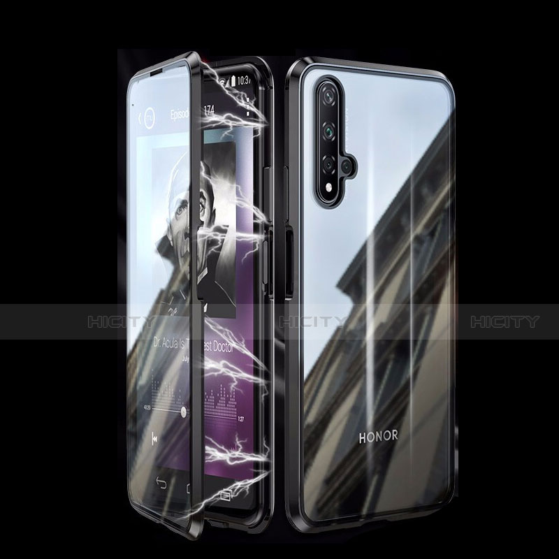 Funda Bumper Lujo Marco de Aluminio Espejo 360 Grados Carcasa T08 para Huawei Honor 20S