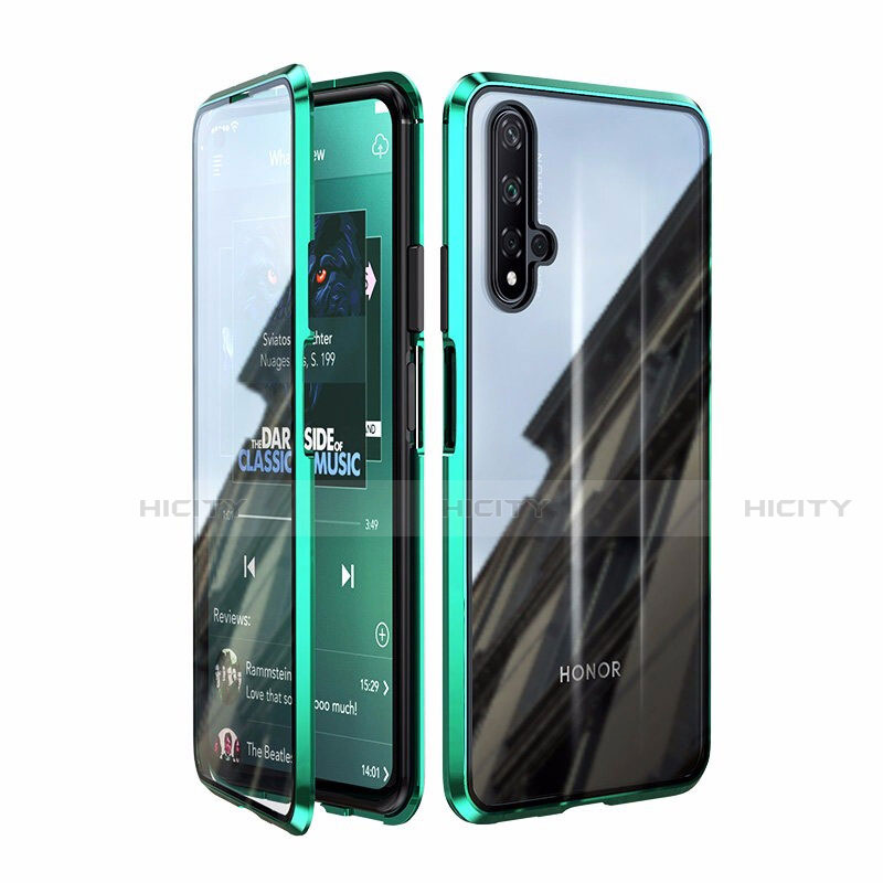 Funda Bumper Lujo Marco de Aluminio Espejo 360 Grados Carcasa T08 para Huawei Honor 20S