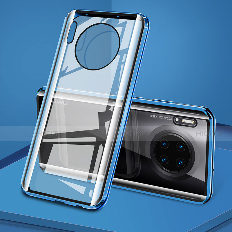 Funda Bumper Lujo Marco de Aluminio Espejo 360 Grados Carcasa T08 para Huawei Mate 30 5G