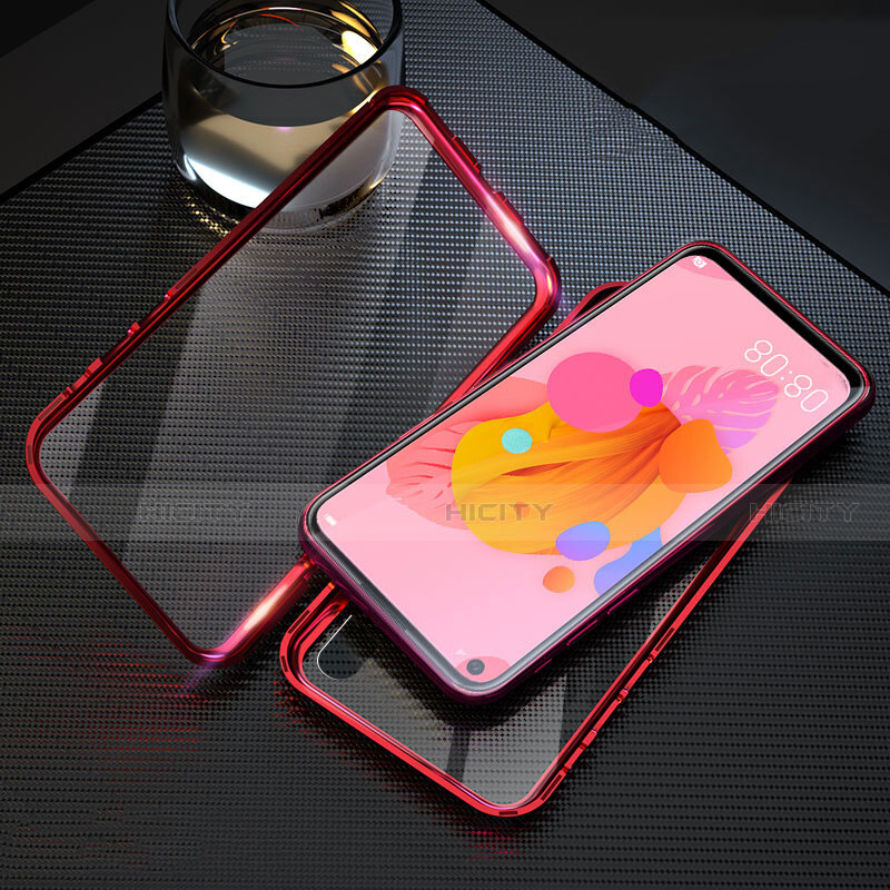 Funda Bumper Lujo Marco de Aluminio Espejo 360 Grados Carcasa T08 para Huawei P20 Lite (2019)