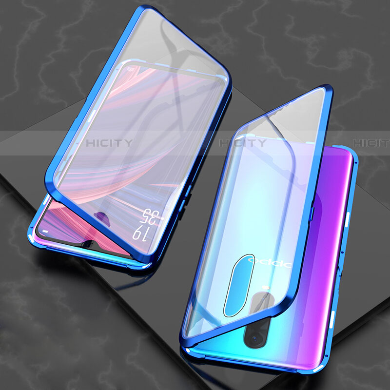 Funda Bumper Lujo Marco de Aluminio Espejo 360 Grados Carcasa T08 para Oppo RX17 Pro