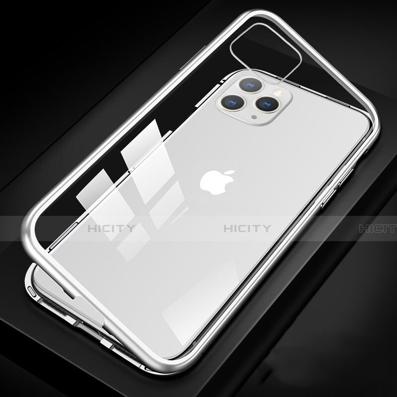 Funda Bumper Lujo Marco de Aluminio Espejo 360 Grados Carcasa T09 para Apple iPhone 11 Pro