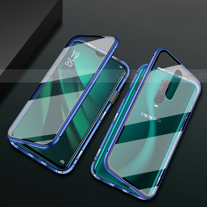 Funda Bumper Lujo Marco de Aluminio Espejo 360 Grados Carcasa T10 para Oppo RX17 Pro