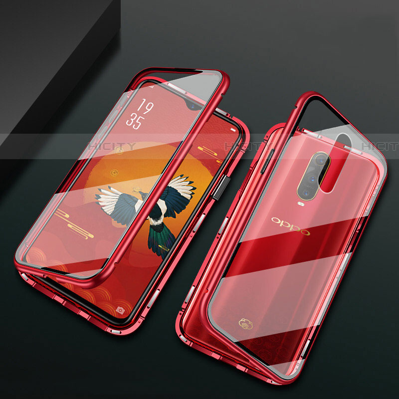 Funda Bumper Lujo Marco de Aluminio Espejo 360 Grados Carcasa T10 para Oppo RX17 Pro