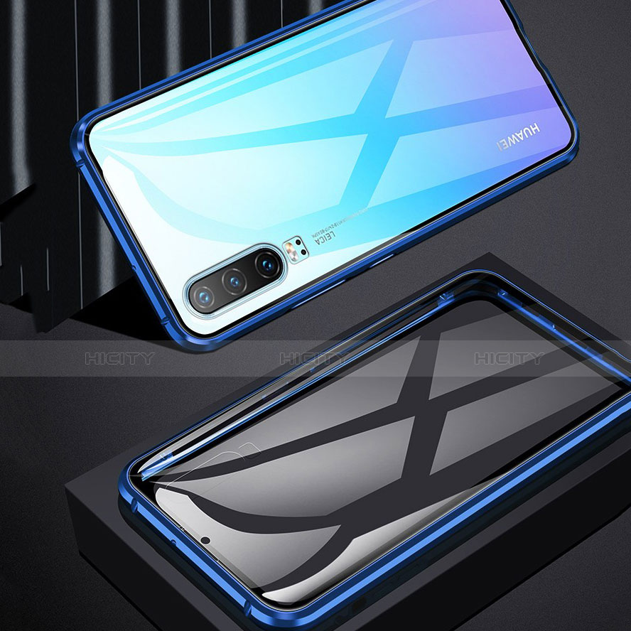 Funda Bumper Lujo Marco de Aluminio Espejo Carcasa M01 para Huawei P30