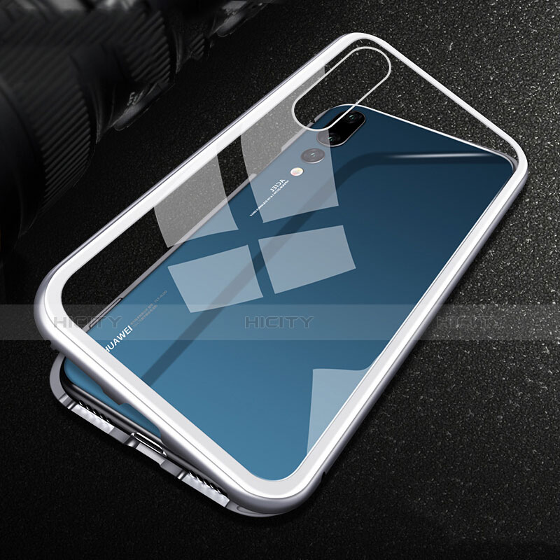 Funda Bumper Lujo Marco de Aluminio Espejo Carcasa M02 para Huawei P20 Pro