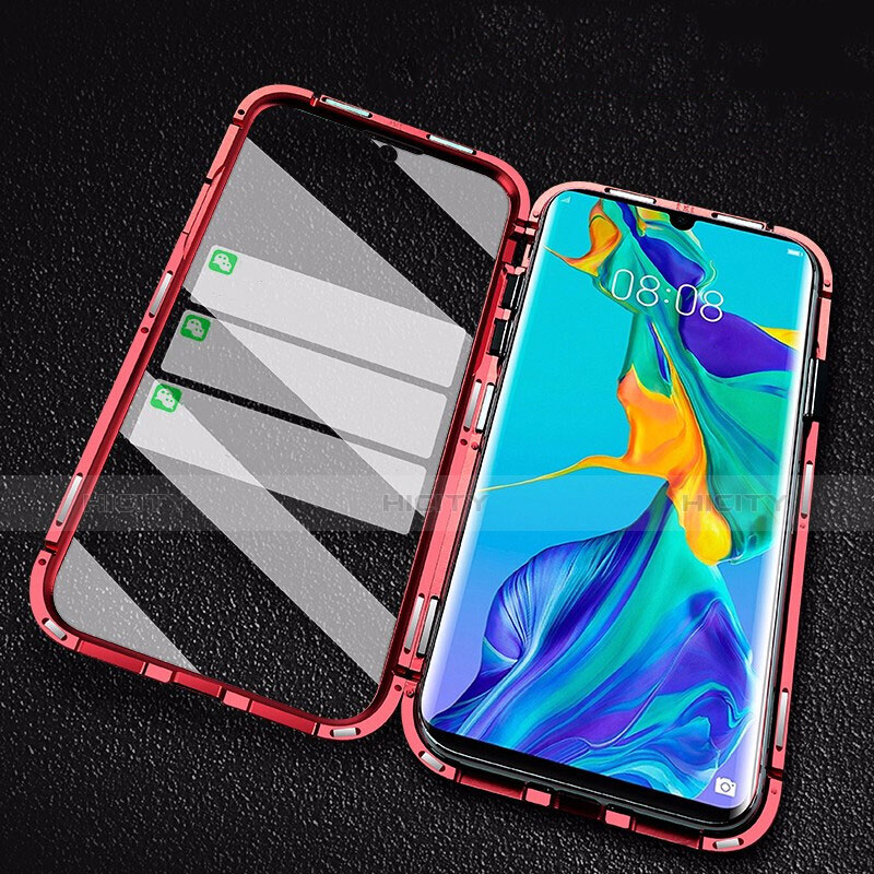 Funda Bumper Lujo Marco de Aluminio Espejo Carcasa M02 para Huawei P30 Pro