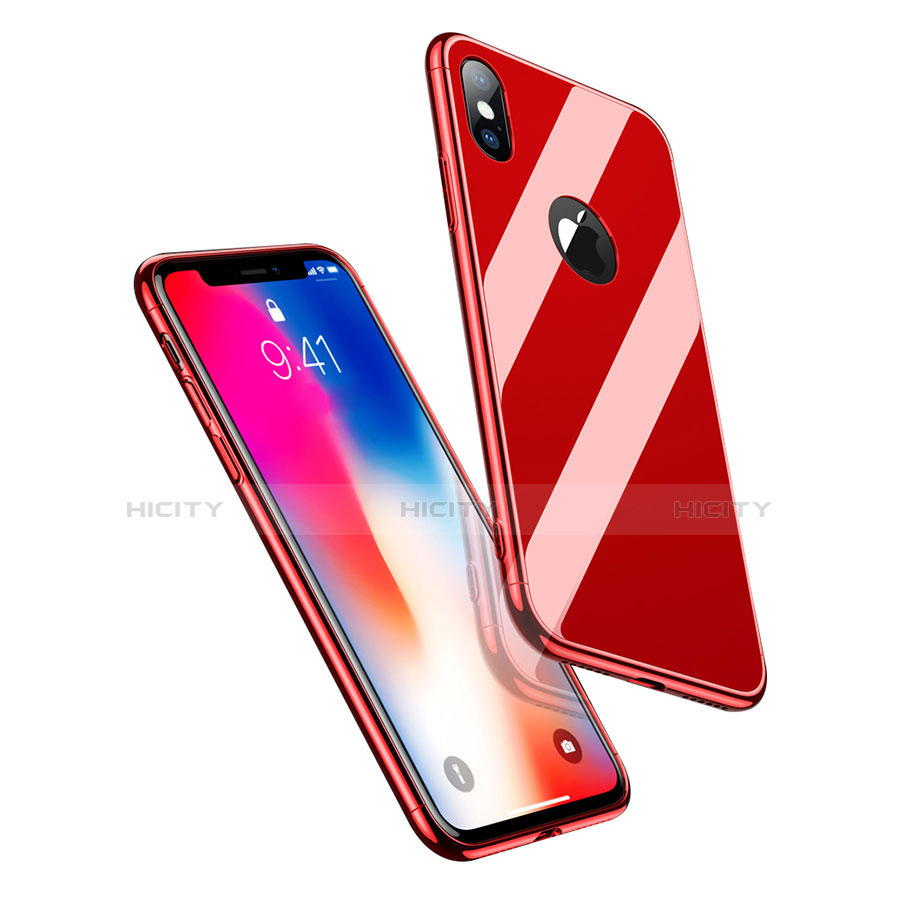 Funda Bumper Lujo Marco de Aluminio Espejo Carcasa para Apple iPhone X