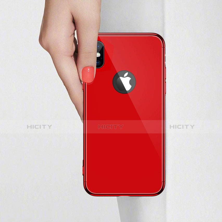 Funda Bumper Lujo Marco de Aluminio Espejo Carcasa para Apple iPhone X