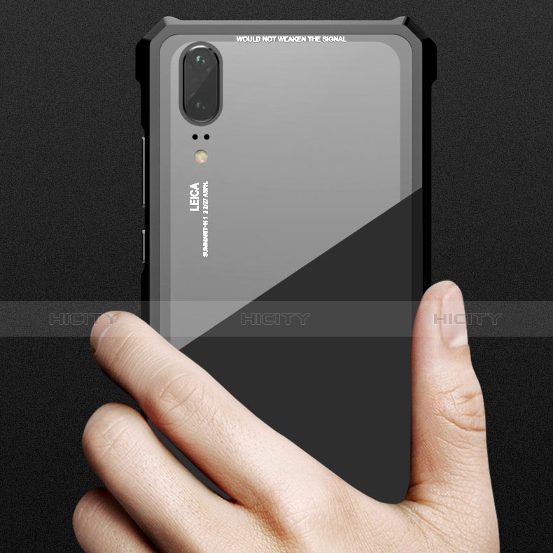 Funda Bumper Lujo Marco de Aluminio Espejo Carcasa para Huawei P20