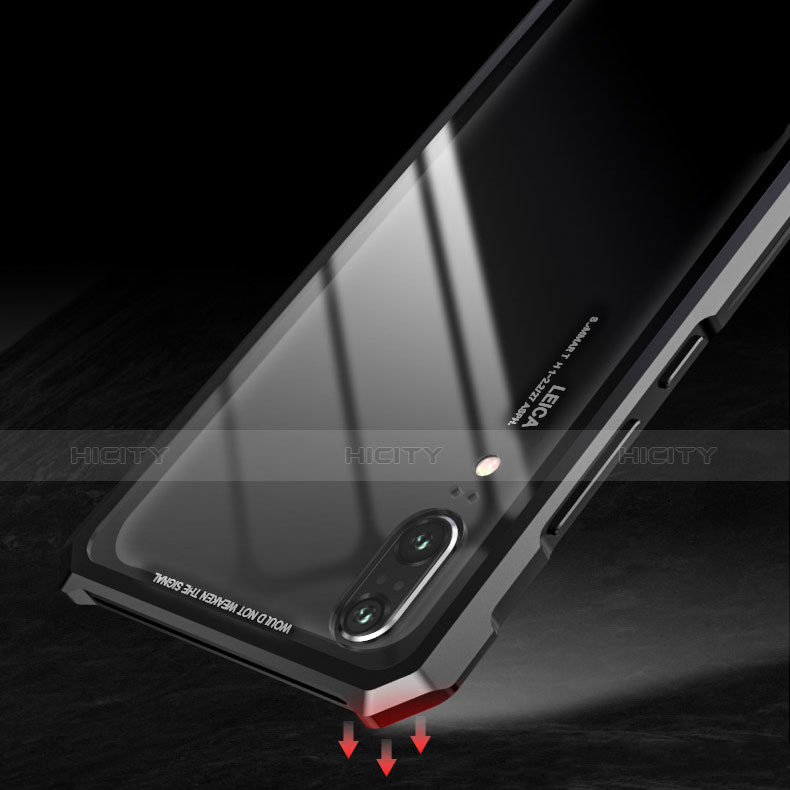 Funda Bumper Lujo Marco de Aluminio Espejo Carcasa para Huawei P20