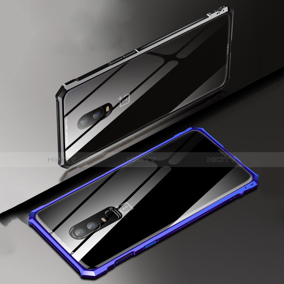 Funda Bumper Lujo Marco de Aluminio Espejo Carcasa para OnePlus 6T