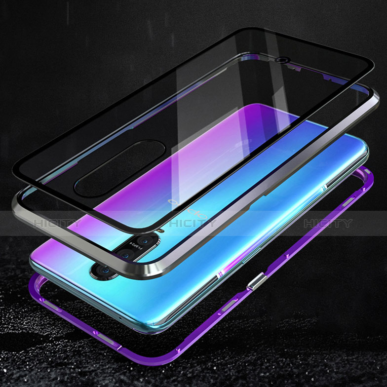 Funda Bumper Lujo Marco de Aluminio Espejo Carcasa para Oppo R17 Pro