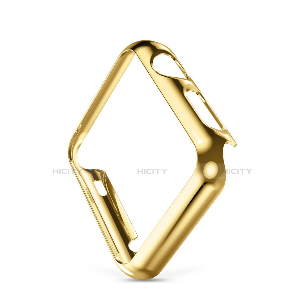 Funda Bumper Lujo Marco de Aluminio para Apple iWatch 42mm Oro