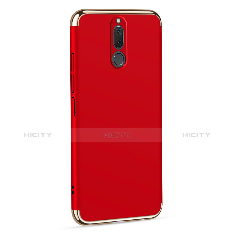 Funda Bumper Lujo Marco de Metal y Plastico Carcasa con Anillo de dedo Soporte A01 para Huawei Mate 10 Lite