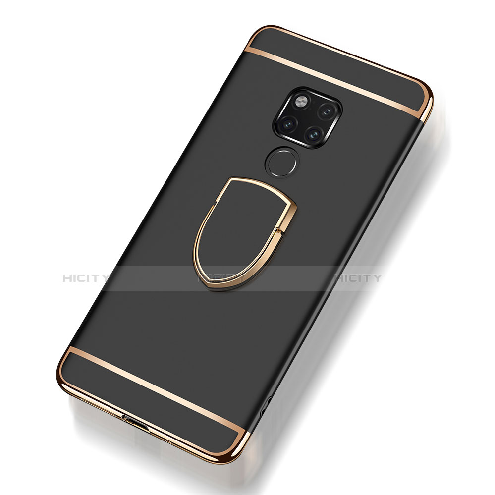 Funda Bumper Lujo Marco de Metal y Plastico Carcasa con Anillo de dedo Soporte A01 para Huawei Mate 20 X 5G