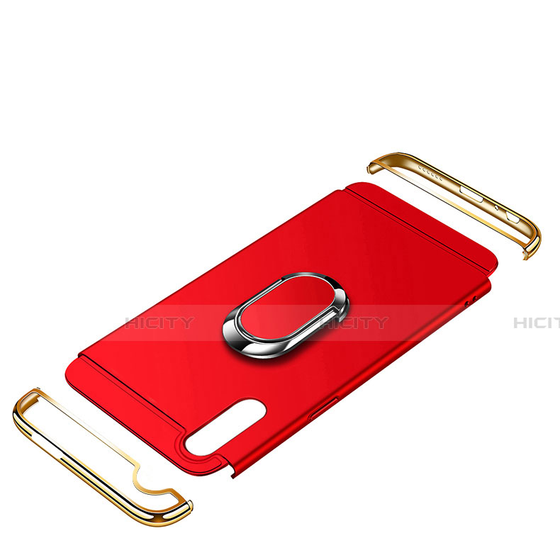 Funda Bumper Lujo Marco de Metal y Plastico Carcasa con Anillo de dedo Soporte A01 para Huawei P Smart Z (2019)