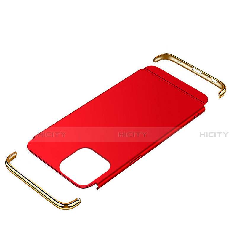 Funda Bumper Lujo Marco de Metal y Plastico Carcasa con Lanyard para Apple iPhone 13 Pro