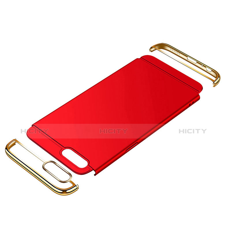 Funda Bumper Lujo Marco de Metal y Plastico Carcasa con Lanyard para Huawei Honor V10