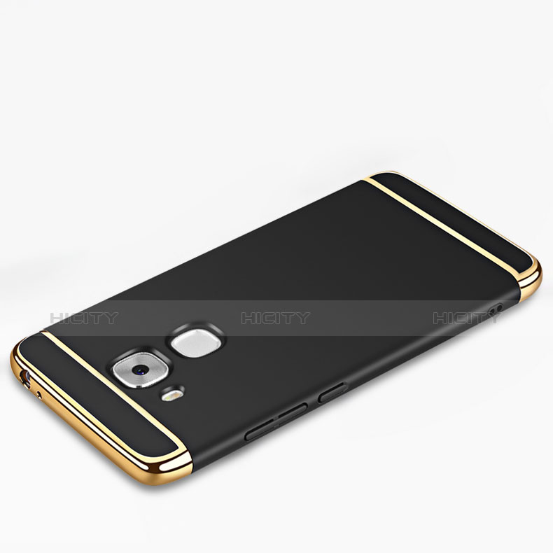 Funda Bumper Lujo Marco de Metal y Plastico M01 para Huawei Nova Plus Negro