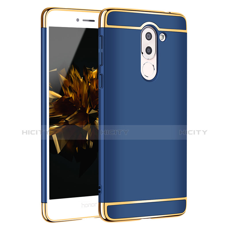 Funda Bumper Lujo Marco de Metal y Plastico M02 para Huawei GR5 (2017) Azul