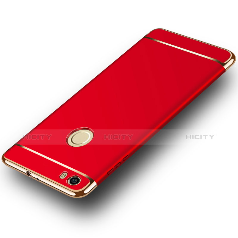 Funda Bumper Lujo Marco de Metal y Plastico M02 para Huawei Nova Rojo