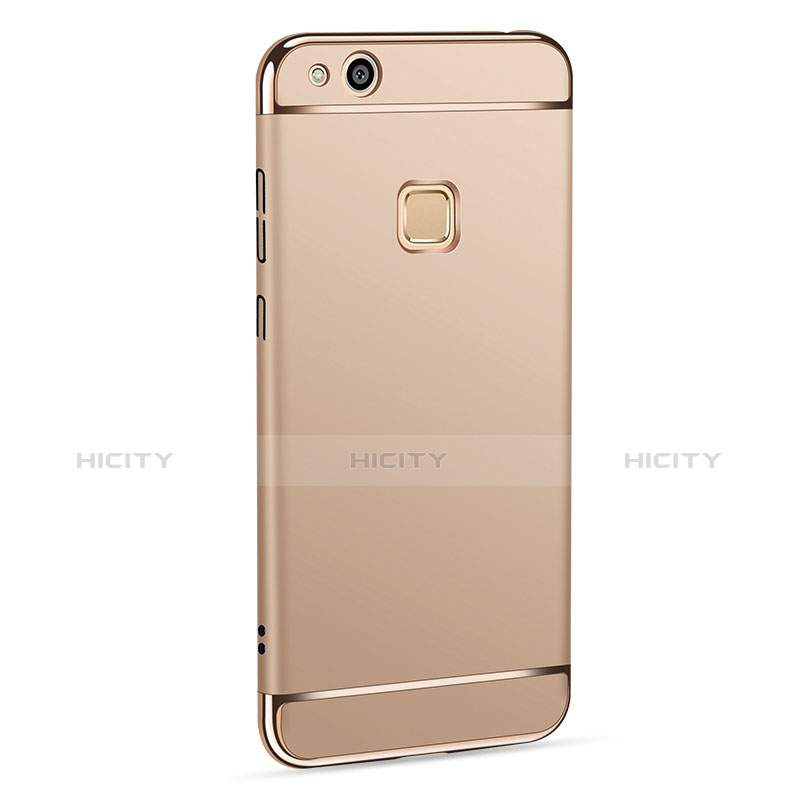 Funda Bumper Lujo Marco de Metal y Plastico para Huawei GR3 (2017) Oro