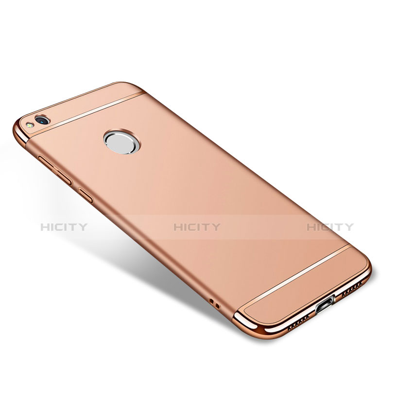 Funda Bumper Lujo Marco de Metal y Plastico para Huawei GR3 (2017) Oro