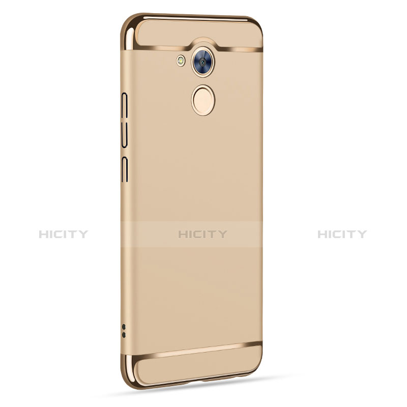 Funda Bumper Lujo Marco de Metal y Plastico para Huawei Honor 6A Oro