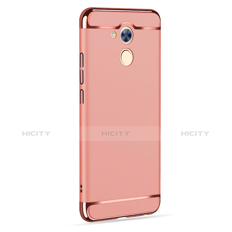 Funda Bumper Lujo Marco de Metal y Plastico para Huawei Honor 6A Oro Rosa