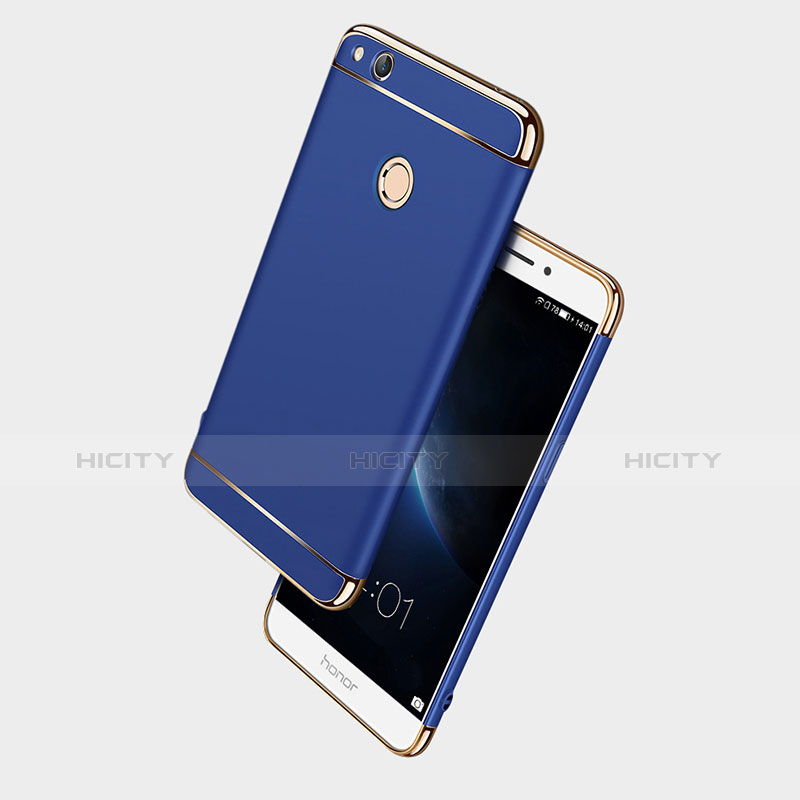 Funda Bumper Lujo Marco de Metal y Plastico para Huawei Honor 8 Lite Azul