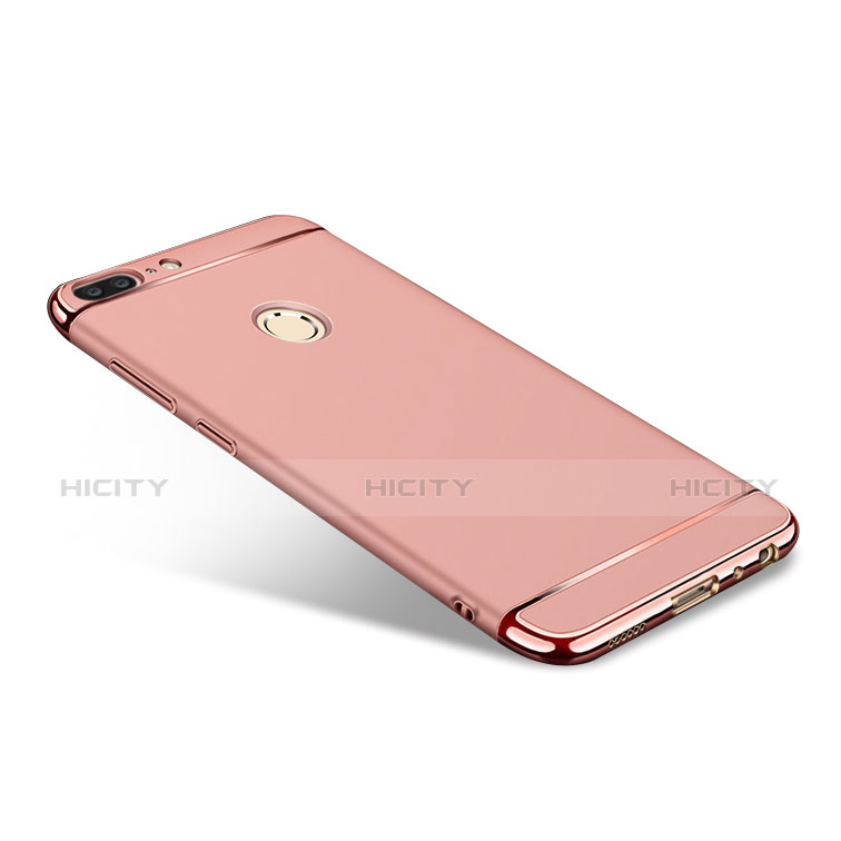 Funda Bumper Lujo Marco de Metal y Plastico para Huawei Honor 9 Lite Rosa