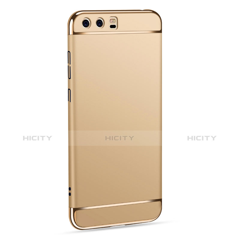 Funda Bumper Lujo Marco de Metal y Plastico para Huawei Honor 9 Premium Oro