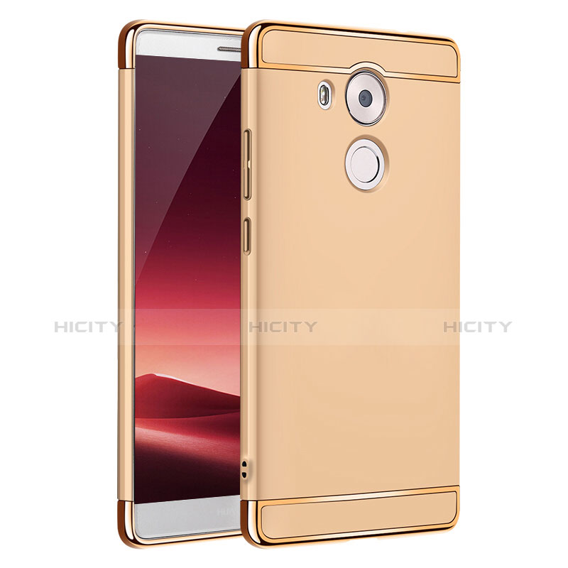 Funda Bumper Lujo Marco de Metal y Plastico para Huawei Mate 8 Oro