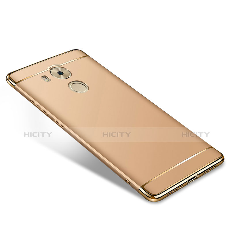 Funda Bumper Lujo Marco de Metal y Plastico para Huawei Mate 8 Oro