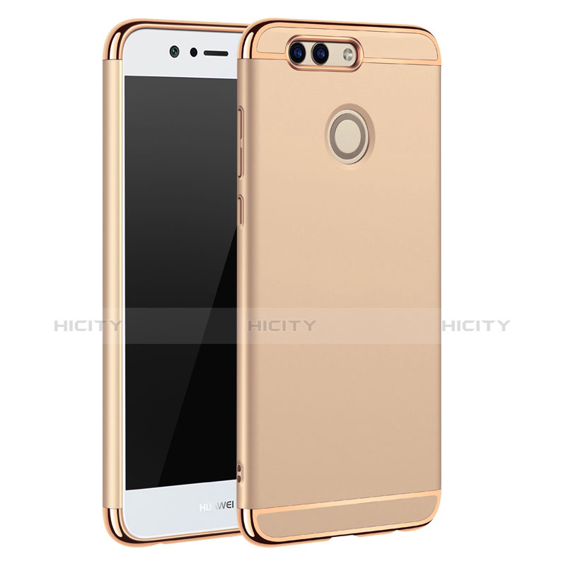 Funda Bumper Lujo Marco de Metal y Plastico para Huawei Nova 2 Plus Oro