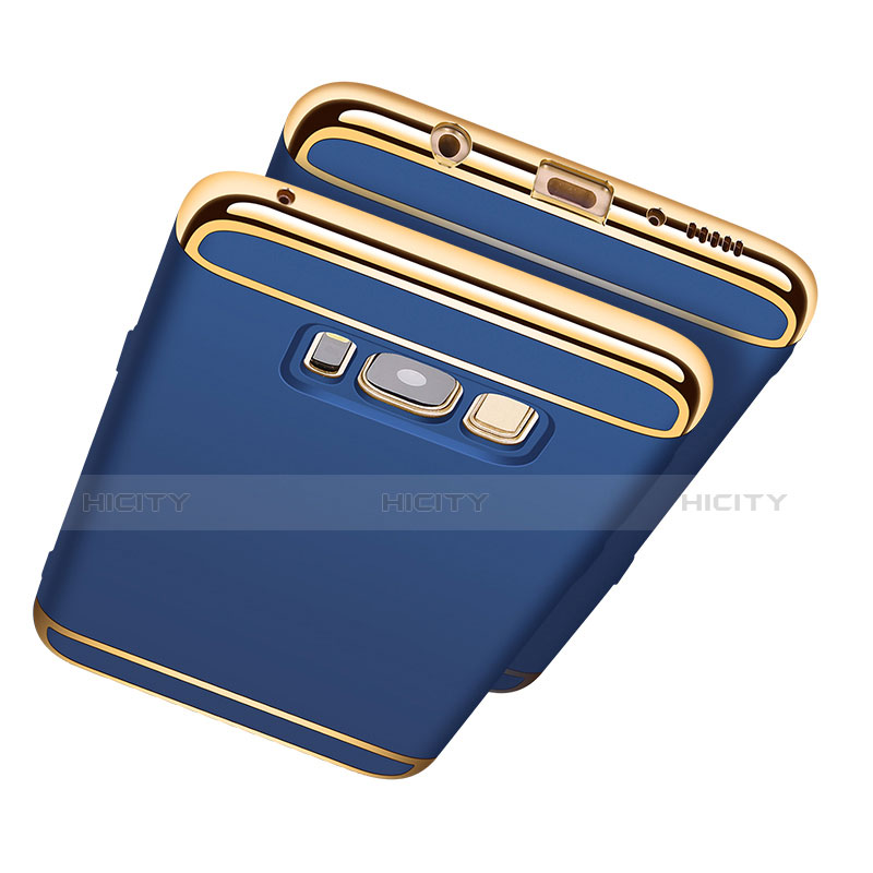 Funda Bumper Lujo Marco de Metal y Plastico para Samsung Galaxy S8 Plus Azul