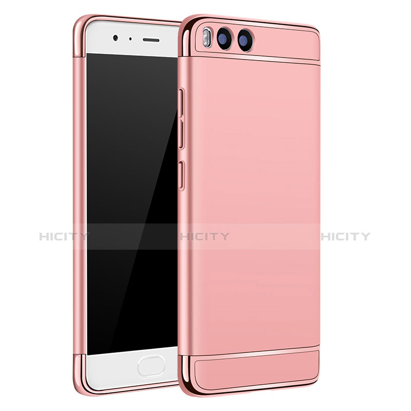 Funda Bumper Lujo Marco de Metal y Plastico para Xiaomi Mi 6 Oro Rosa