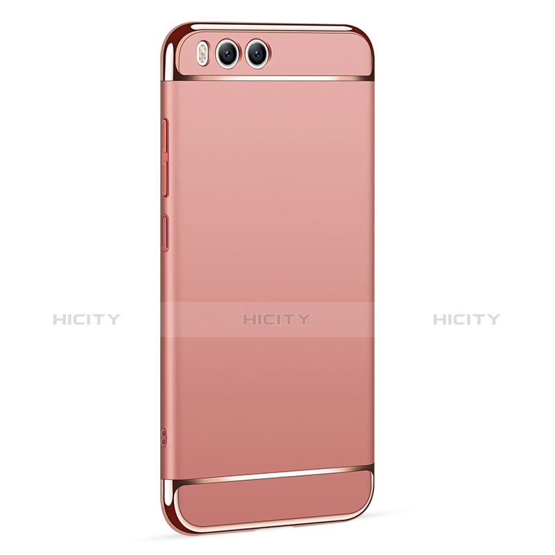 Funda Bumper Lujo Marco de Metal y Plastico para Xiaomi Mi 6 Oro Rosa