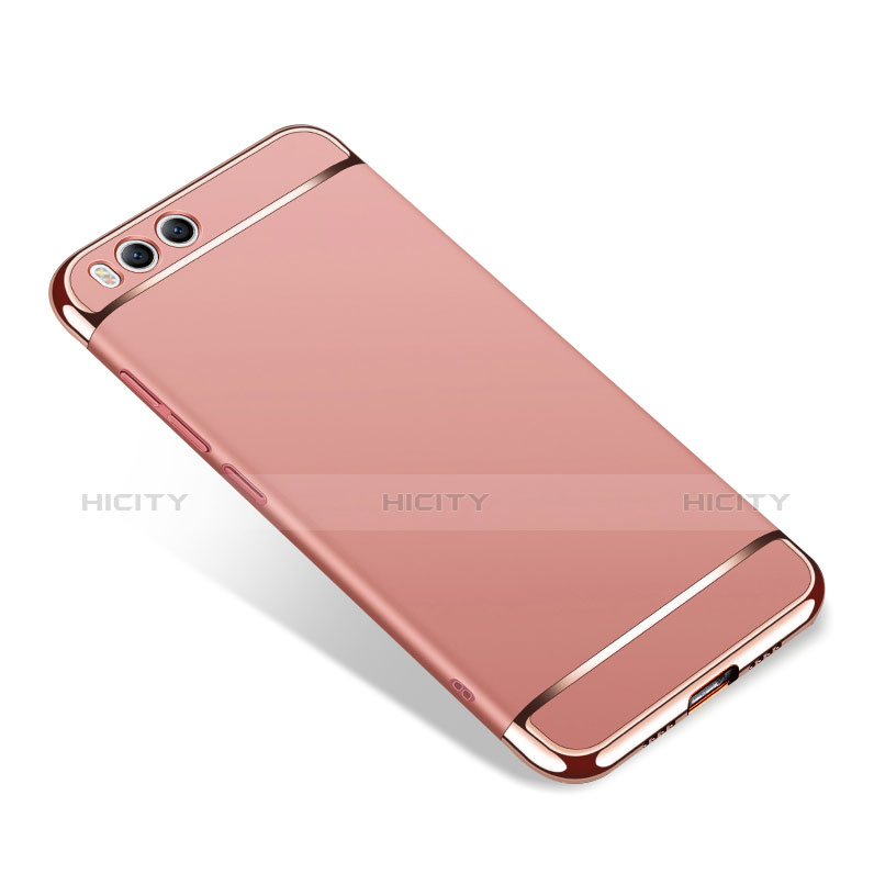 Funda Bumper Lujo Marco de Metal y Plastico para Xiaomi Mi 6 Oro Rosa