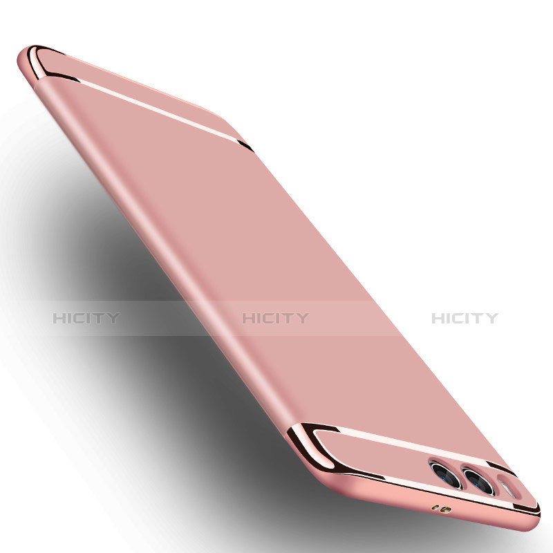 Funda Bumper Lujo Marco de Metal y Plastico para Xiaomi Mi 6 Oro Rosa
