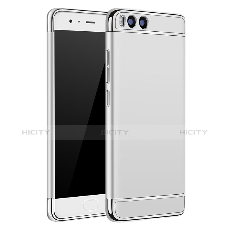 Funda Bumper Lujo Marco de Metal y Plastico para Xiaomi Mi 6 Plata