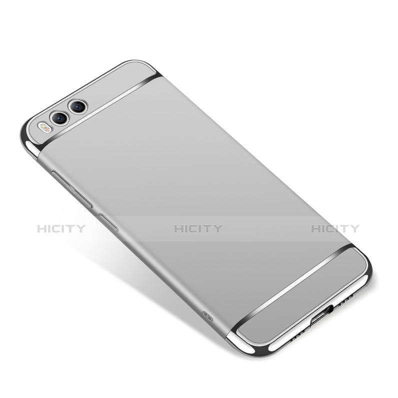 Funda Bumper Lujo Marco de Metal y Plastico para Xiaomi Mi 6 Plata