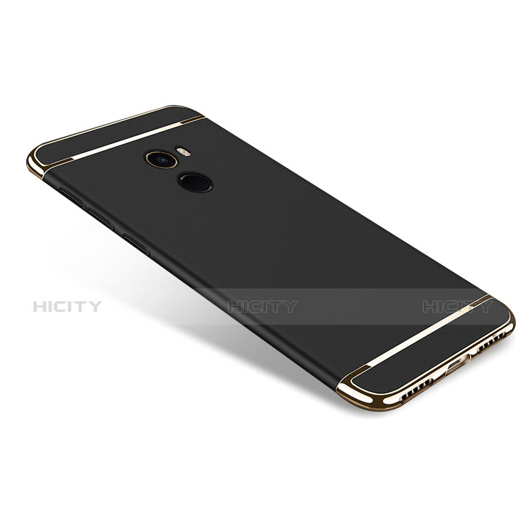 Funda Bumper Lujo Marco de Metal y Plastico para Xiaomi Mi Mix Evo Negro