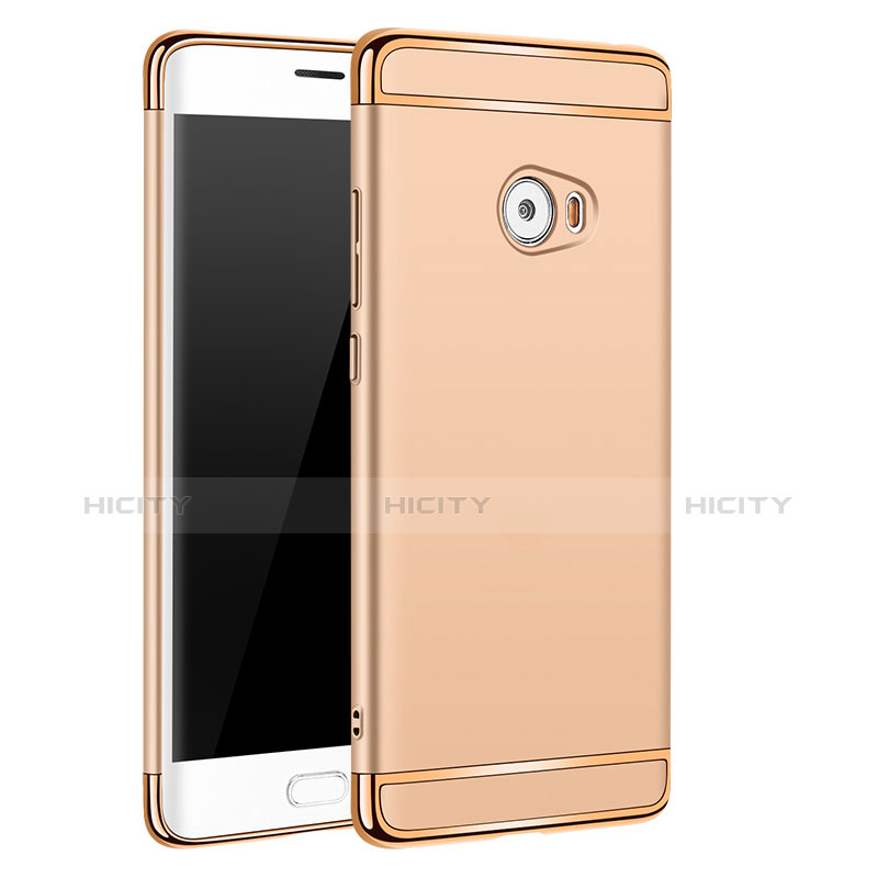 Funda Bumper Lujo Marco de Metal y Plastico para Xiaomi Mi Note 2 Oro