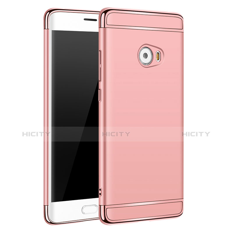 Funda Bumper Lujo Marco de Metal y Plastico para Xiaomi Mi Note 2 Oro Rosa