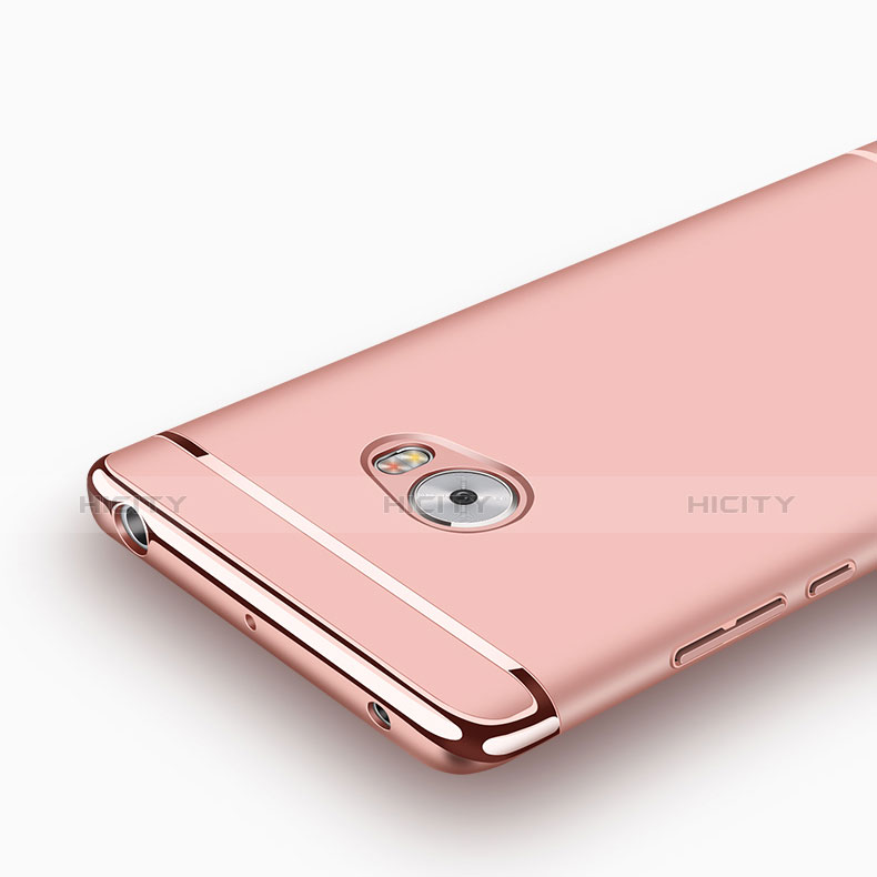 Funda Bumper Lujo Marco de Metal y Plastico para Xiaomi Mi Note 2 Oro Rosa