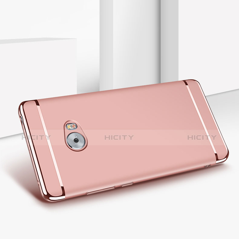 Funda Bumper Lujo Marco de Metal y Plastico para Xiaomi Mi Note 2 Oro Rosa