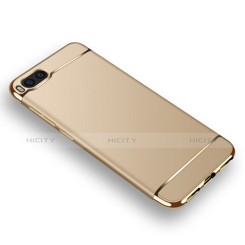 Funda Bumper Lujo Marco de Metal y Plastico para Xiaomi Mi Note 3 Oro